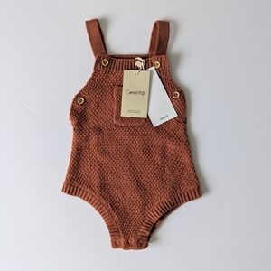Rust Knit Baby Romper